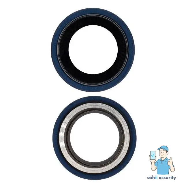 Camera Lens Glass with Frame for Apple iPhone 12 Blue thumbnail